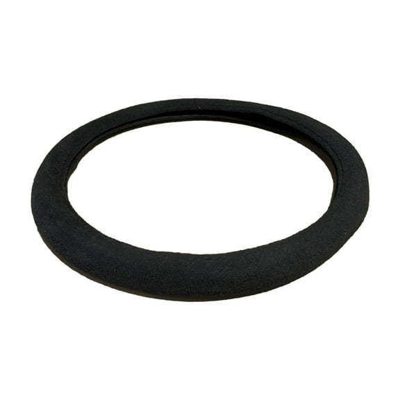 14.5"-15.5" Universal Black Terry Cloth Easy Grip Steering Wheel Cover