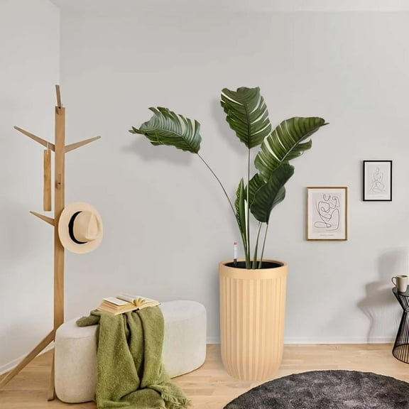 14.5"/23"/31" Tall Planter with a Water Level Monitor, Self Watering System and Wheels, Medium Flower Pots for Living Room, Bedroom Office, Patio, Porch, Garden