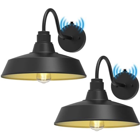 14.5 Barn Lights Outdoor Dusk to Dawn, Vintage Waterproof Gooseneck Wall Sconce, Anti-Rust Farmhouse Porch Light for Doorway Garage Patio, E26 Base 2PCS$$Tools & Hardware Other
