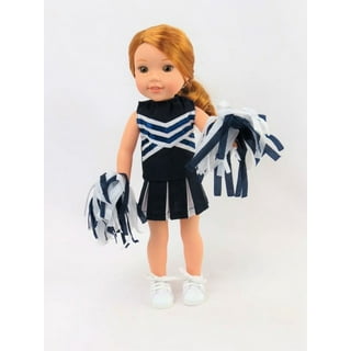 Cheerleader - Clothes for 18 inch American Girl Doll - Blouse, Skirt,  Headband, Socks, Shoes – Dreamworld Collections