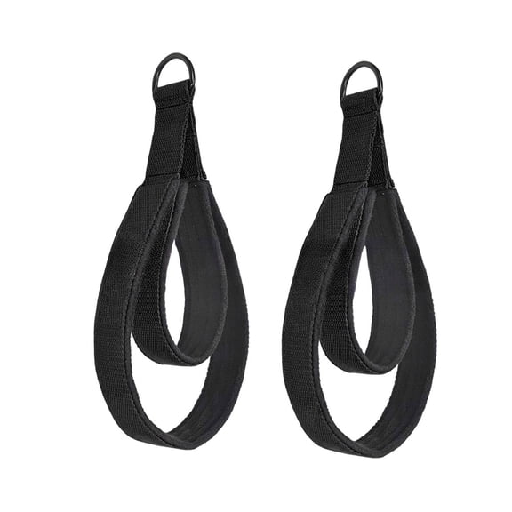 14.5 Inch Pilates Double Loop Strap, 2Pcs Enhanced Thickness D-Ring Straps for Reformer, Padded Pilates Straps for Home Gym & Yoga Workout Accessories for Men Women