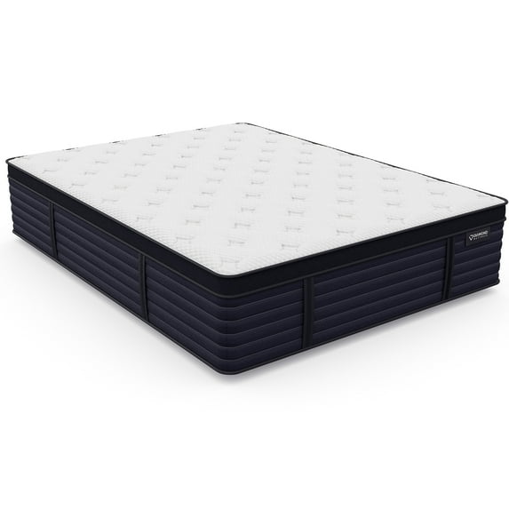 14.5" Medium Feel Twin Xl Latex Mattress, Cool , White Foldable