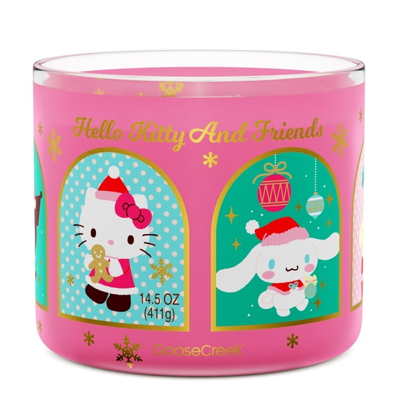 Goose Creek 3-Wick Hello Kitty & Friends, Merry Market Scented Jar Candle, 14.5oz.