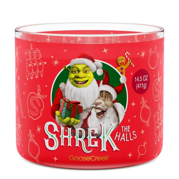 Goose Creek 3-Wick Shrek the Halls Scented Jar Candle, 14.5oz.