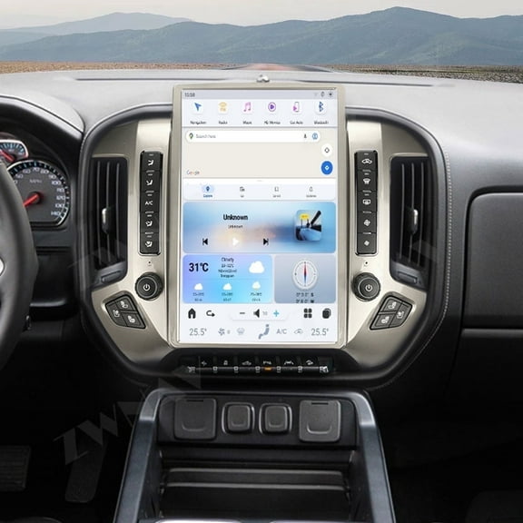 14.5" Tesla Style Screen For GMC Sierra Chevrolet Silverado 2014-2019 Car Multimedia Radio Player Android head Unit