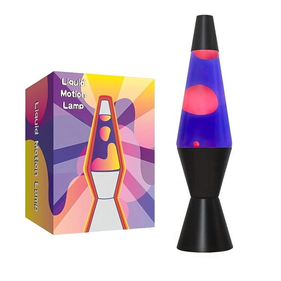 14.5" The Original Motion Light - Red/Green Wax And Purple/Blue Liquid The Montion Lamp for Adults Cool Home Office Decoration