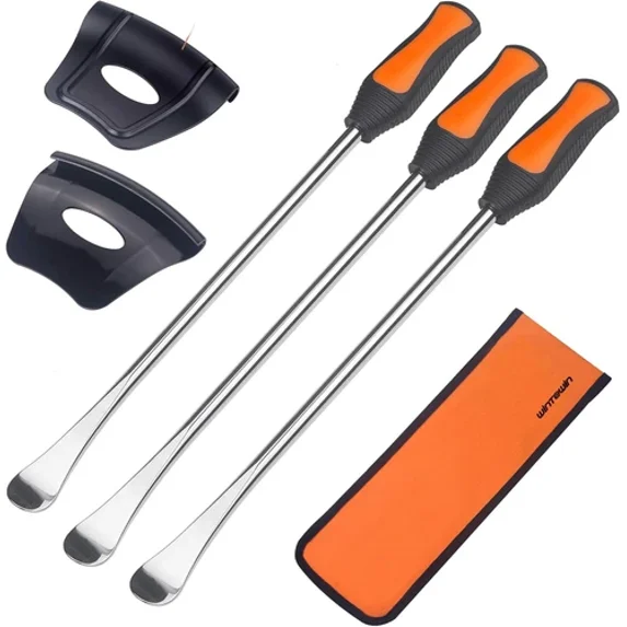 Kit De Démonte-pneus Moto - 2 Démonte-pneus En Acier Carbone - 30 Et 37 Cm - Pour Dirt Bike Et VTT