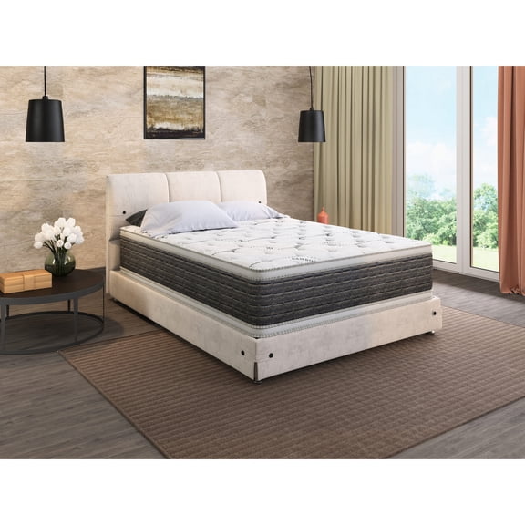 14.5" Twin Mattress, Bamboo and Foam Composition / Temperature-regulating, Quick Unroll Recovery for Sleep