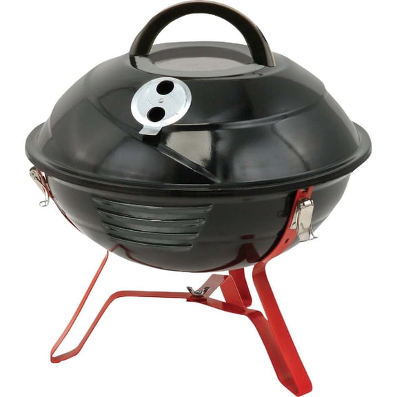 Vortex 14.5" Portable Tabletop Charcoal Grill with Locking Lid - Kay Home Vortex Series