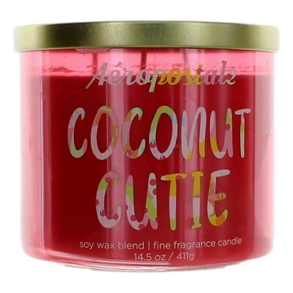 14.5 oz Soy Wax Blend 3 Wick Candle - Coconut Cutie