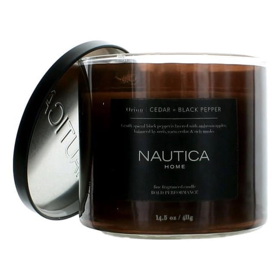 14.5 oz Soy Wax Blend 3 Wick Candle - Orion Cedar & Black Pepper