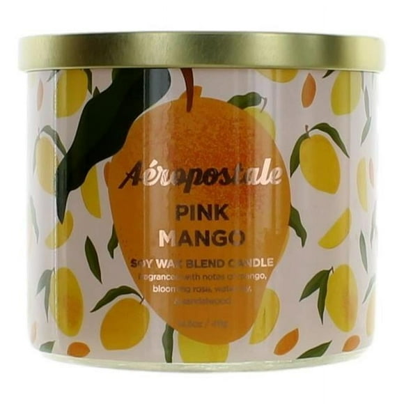 14.5 oz  Soy Wax Blend 3 Wick Candle - Pink Mango