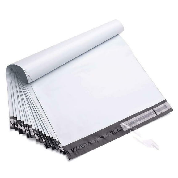 14.5" x 19" Large White Poly Mailers,100 Pcs Shipping Envolopes with Strong Self-sealing Adhesive Waterproof and Tear-Proof