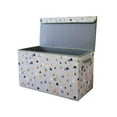 thumbnail image 1 of 14.5 x 28 x 15.75 in. Extra Large Blue Triangle Pattern Collapsible Storage Box, 1 of 1