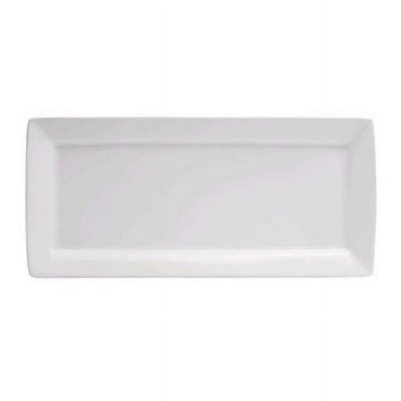 14.5 x 6.25 in. Bright White Ware Rectangular Platter