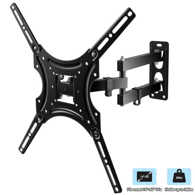 14-55 inch Full Motion TV Wall Mount with Swivel and Articulating Tilt Arm TV Wall Bracket