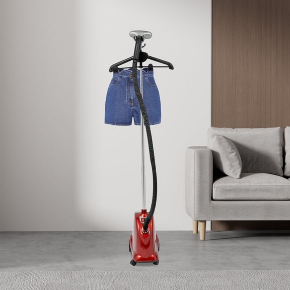 14.56*9.05*16.53 Large Capacity Modern Standing Steaming Wrinkle Remover Garment Steamer with Roll Wheels