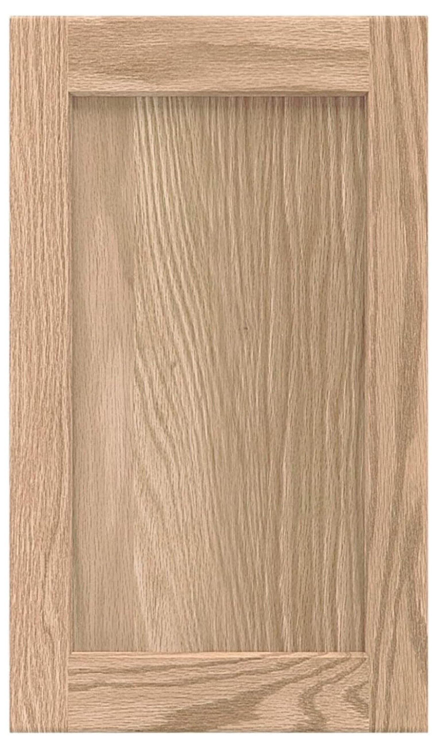 14.5W x 14H Unfinished Oak Kitchen Cabinet Door Replacement, Shaker