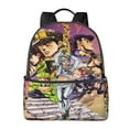 thumbnail image 1 of 14.5in Jojo Bizarre Adventure Backpack Lightweight Backpacks Portable Outdoor Travel, 1 of 5