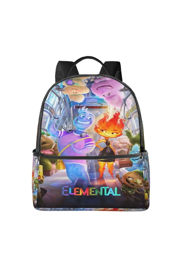 14.5in Water Fire Element-a Backpack Lightweight Backpacks Portable Outdoor Travel