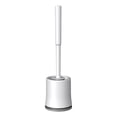 thumbnail image 1 of 14.6" Silicone Toilet Brushes with Holder, Long Handle Toilet Bowl Cleaner with No Dead Corner Cleaning, Soft Scratch-Resistant Bristles for Bathroom Hygiene, Bathroom Cleaners, 1 of 9
