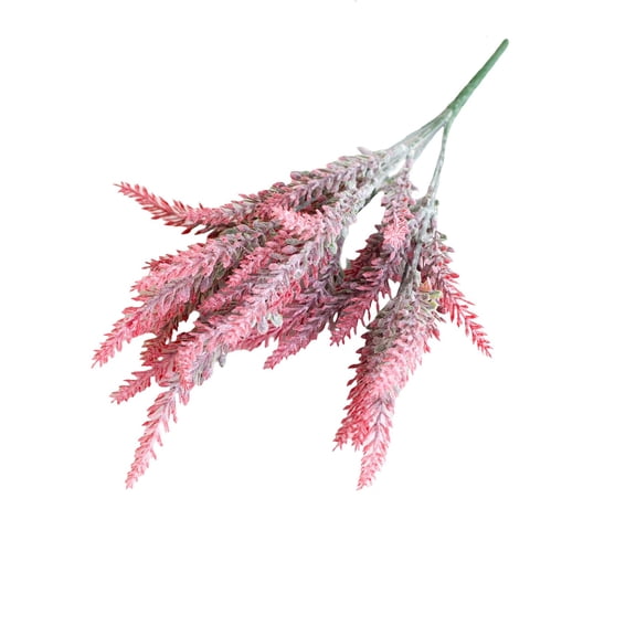 14.6-inch Indoor Lavender Artificial Flower, 5 Heads Fake Artificial Lavender Bunch, Fake Lavender Flowers Stems, Artificial Flower Lavender Pick for Home Table Indoor Outdoor Wedding