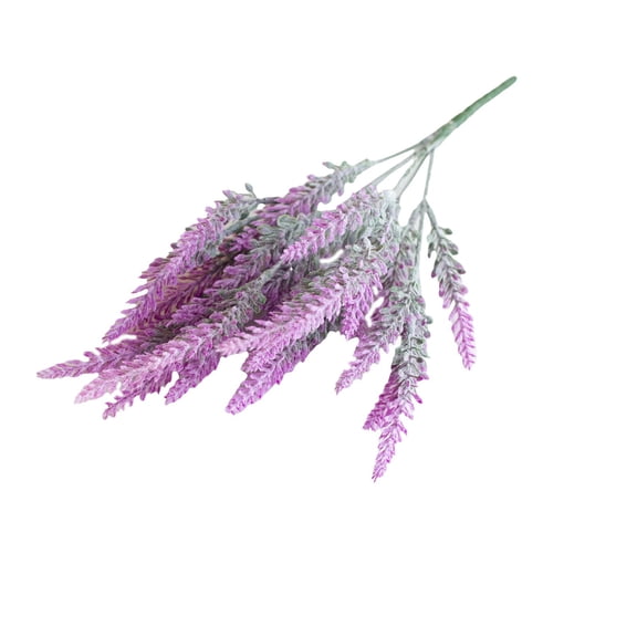 14.6-inch Indoor Lavender Artificial Flower, 5 Heads Fake Artificial Lavender Bunch, Fake Lavender Flowers Stems, Artificial Flower Lavender Pick for Home Table Indoor Outdoor Wedding