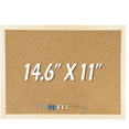 thumbnail image 1 of 14.6 inches x 11 inches Frame Cork Board for Bulletin Board, Home Dr, Office, School, Message Board and Include Installation kit, Push pins., 1 of 4