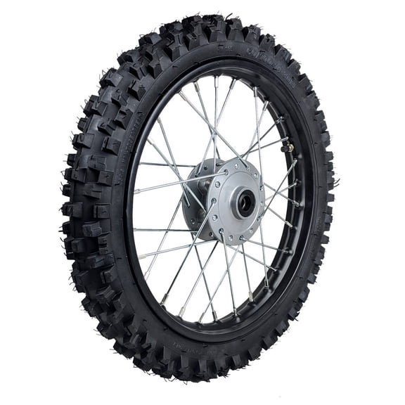 14" 60/100-14 Front Rim Wheel Tire included Disk Brake For Apollo SSR TaoTao 90cc 110cc 125cc X-Pro Kayo XR CRF KLX110 KX60 DRZ DS80 JR80 PW80 TTR90 YZ60 65SX Pit Dirt Bike (12mm ID, 32 Spokes)