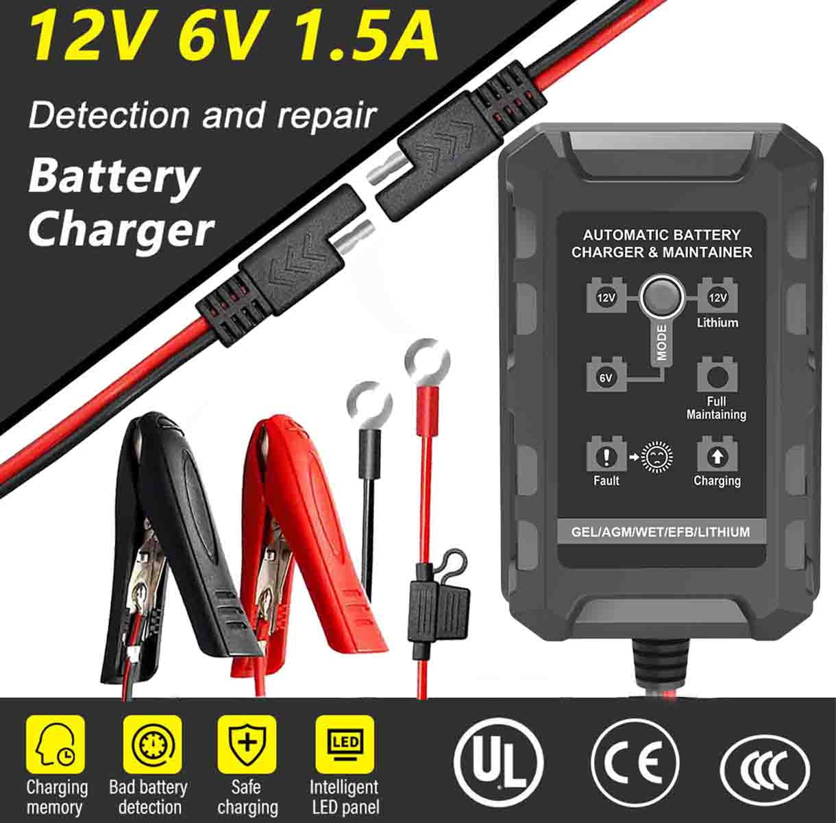 14.6V 10Ah Lithium Iron Phosphate Battery Charger 4 Series 12V LiFePO4 Charger