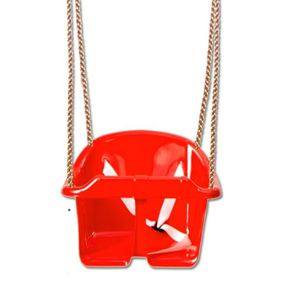 14.6x12.2x11in Kids Low Back Full Bucket Swing for Seat with Rope & Mounting Rin