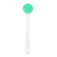 thumbnail image 1 of 14.6x3.2In Shower Brush,Green Durable Silicone Body Scrubber Exfoliator for Bathroom,Silicone Exfoliating Shower Brush for Home,School, 1 of 6