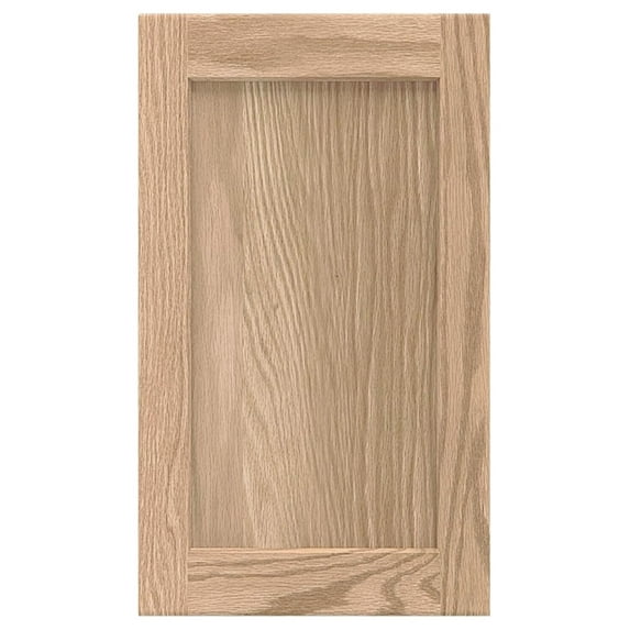 14.75W x 17H Unfinished Oak Kitchen Cabinet Door Replacement, Shaker Style