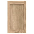 thumbnail image 1 of 14.75W x 23H Unfinished Oak Kitchen Cabinet Door Replacement, Shaker Style, 1 of 8