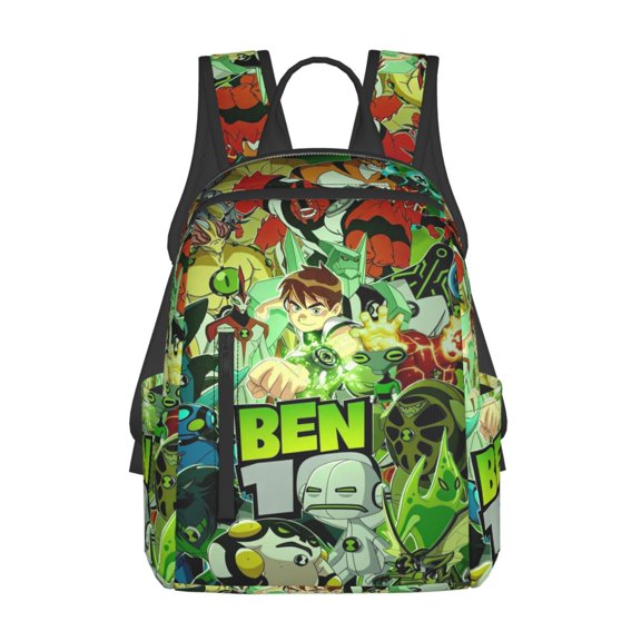 14.7in Ben Ani-me 10 Backpacks Front Pocket Laptop Bag Cartoon Bags Bookbag Daypack Outdoor Travel