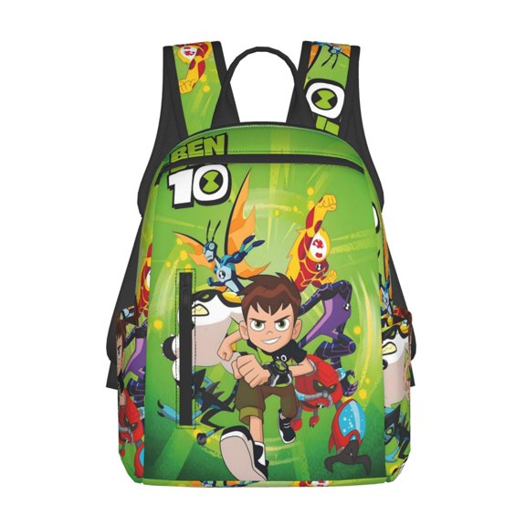 14.7in Ben Ani-me 10 Backpacks Front Pocket Laptop Bag Cartoon Bags Bookbag Daypack Outdoor Travel
