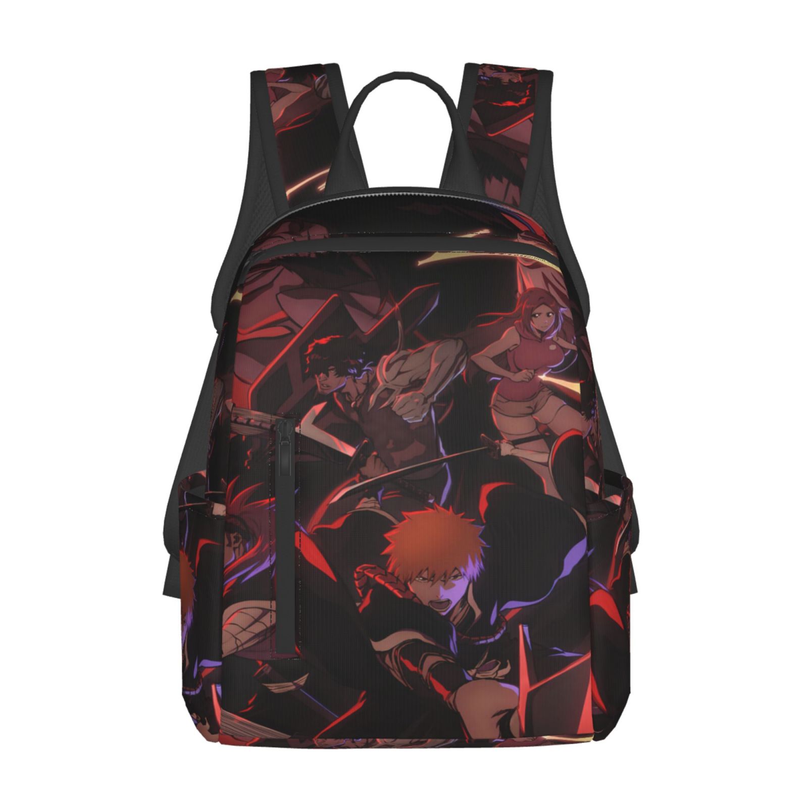 14.7in Bleach Backpack Cute Cartoon Lightweight Backpacks Large Capacity Portable Outdoor Travel