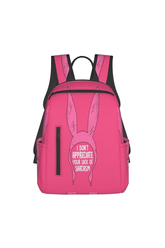 14.7in Bob's Burger Louise Backpack Lightweight Laptop Backpack Daypack Backpacks Travel