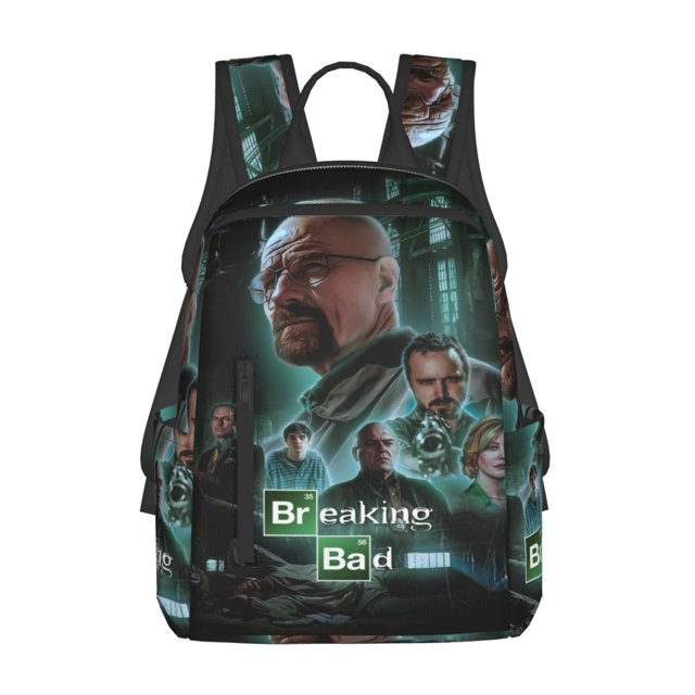 14.7in Breaking Bad Backpacks Cute Laptop bag Cartoon Bags School