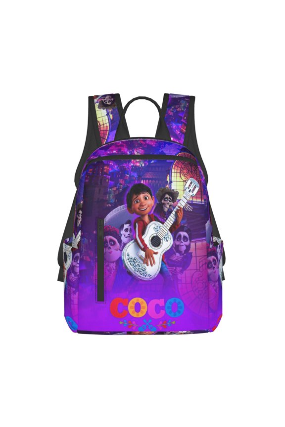 14.7in Co-c Movie Backpack Cute Cartoon Lightweight Backpacks Portable Outdoor Travel