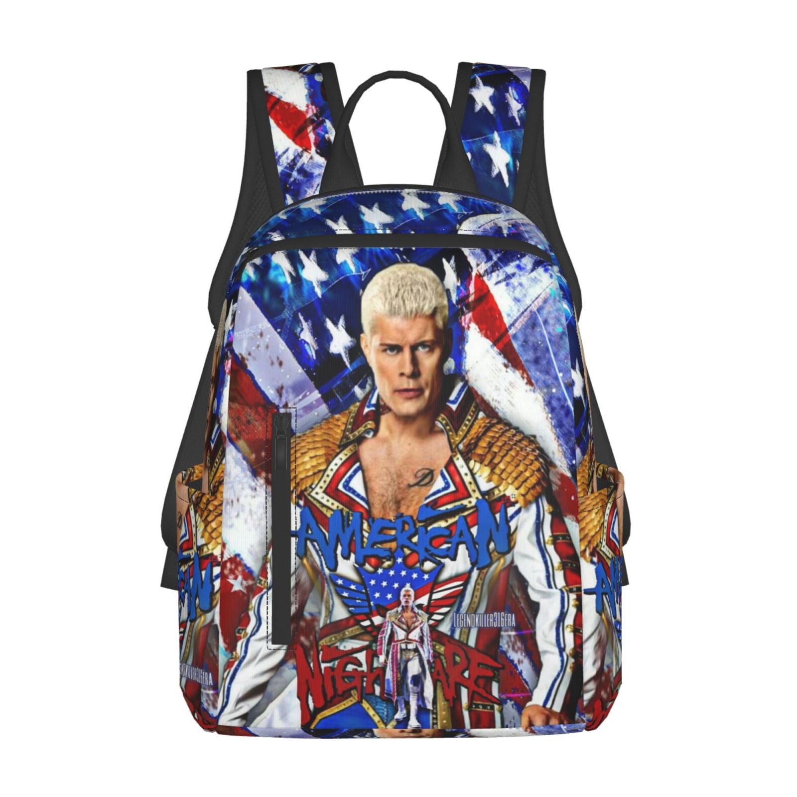 14.7in Cody Rhodes Backpacks Cute Laptop bag Cartoon Bags School