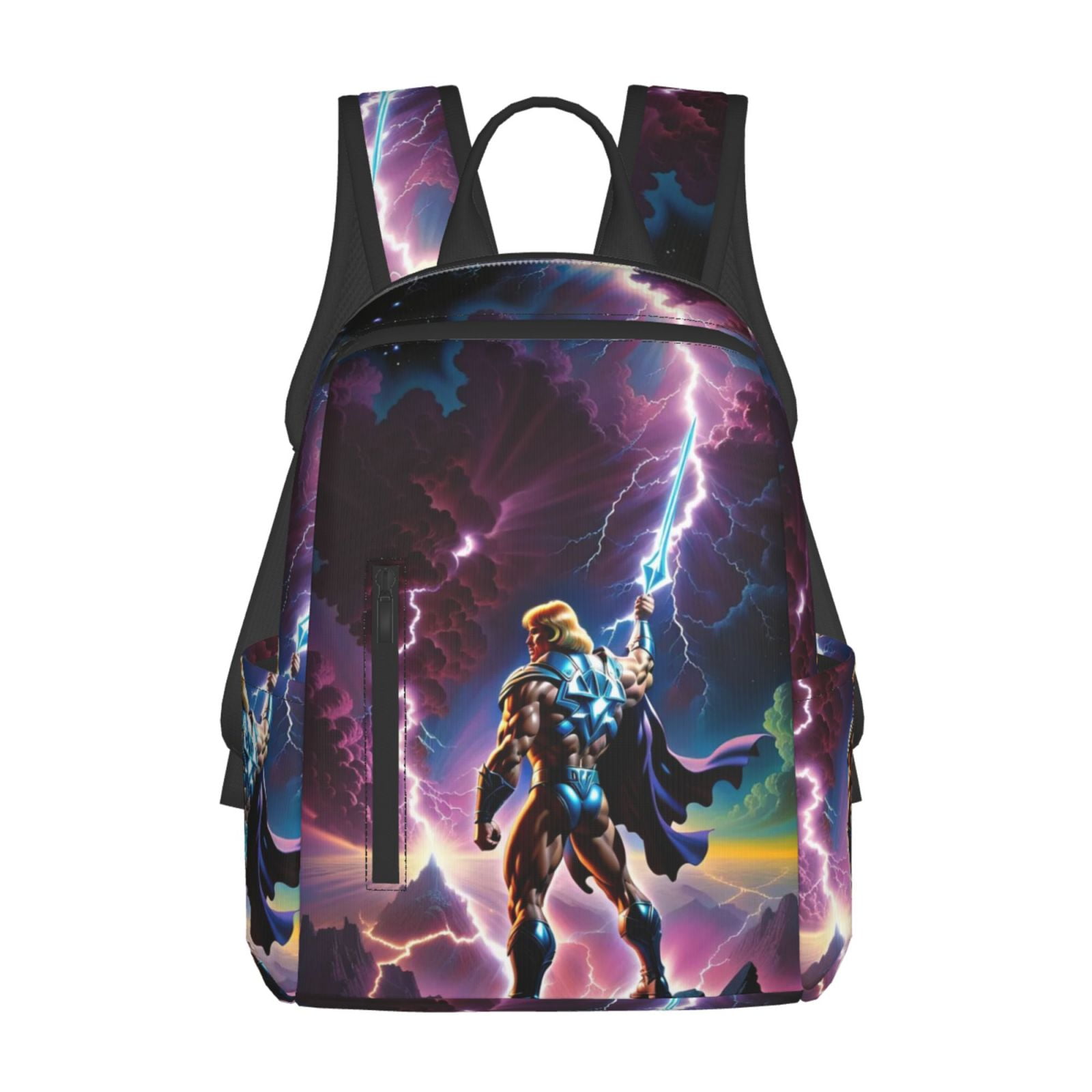 14.7in He Man Mas-ters Universe Backpack Lightweight Bookbag Laptop Bag ...