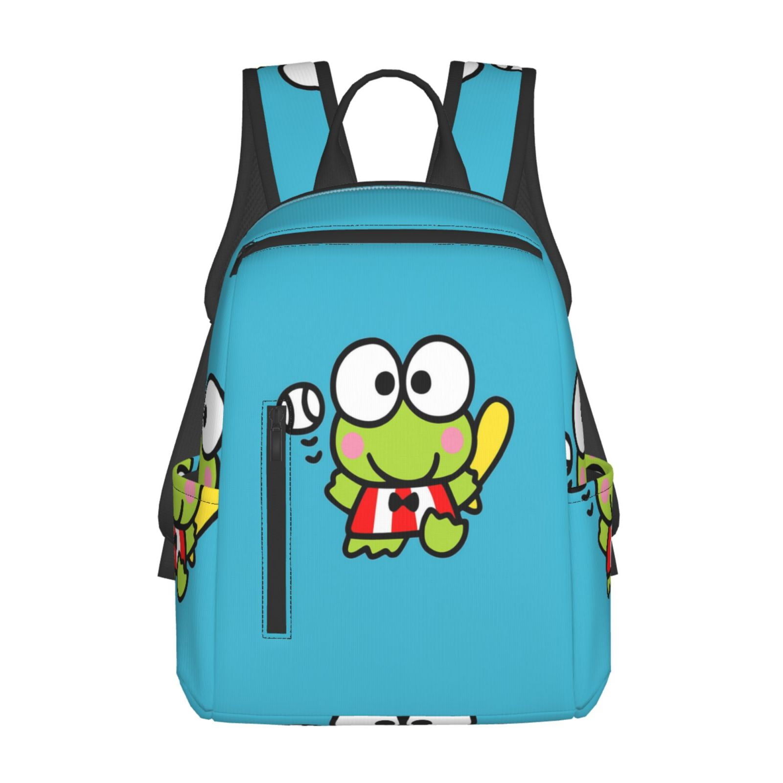 14.7in Keroppi Backpacks Cute Laptop Bag Cartoon Bags Bookbag Daypack Outdoor Travel