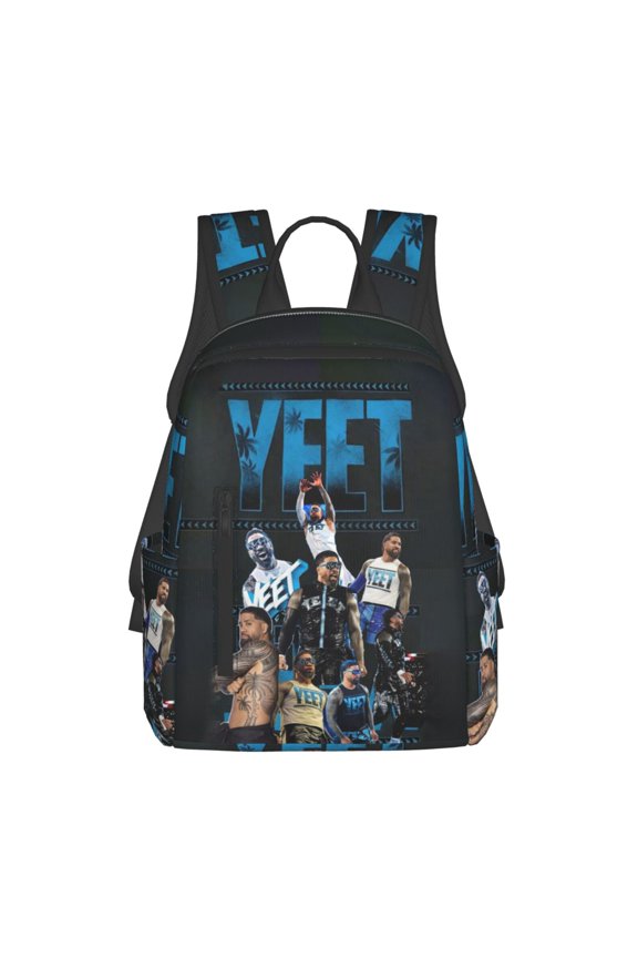 14.7in Wres-tler Jey US-0 Backpacks Front Pocket Laptop Bag Cartoon Bags Bookbag Daypack Outdoor Travel