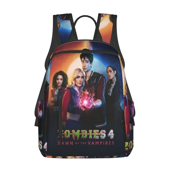 14.7in Zombio Character Backpacks Front Pocket Laptop Bag Cartoon Bags Bookbag Daypack Outdoor Travel