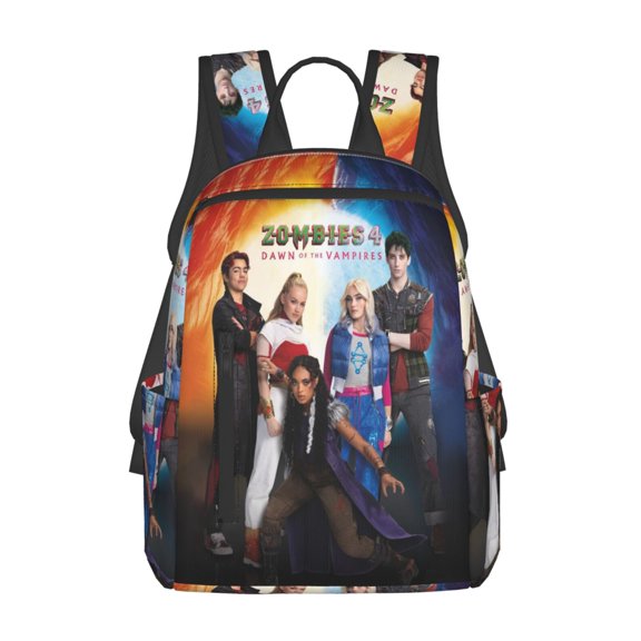 14.7in Zombio Character Backpacks Front Pocket Laptop Bag Cartoon Bags Bookbag Daypack Outdoor Travel
