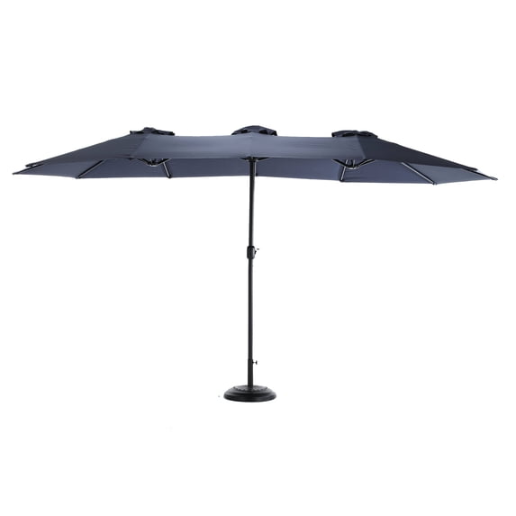 14.8 Ft Large Rectangular - Sun Shading on Summer Days - Garden and Lawn - Crank for Easy Opening