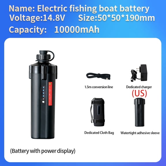14.8V Fishing Electric Battery Power Display Fishing Battery 10000mAh For SHIMANO DAIWA Droplet Wheel Sea Fishing Reel Battery