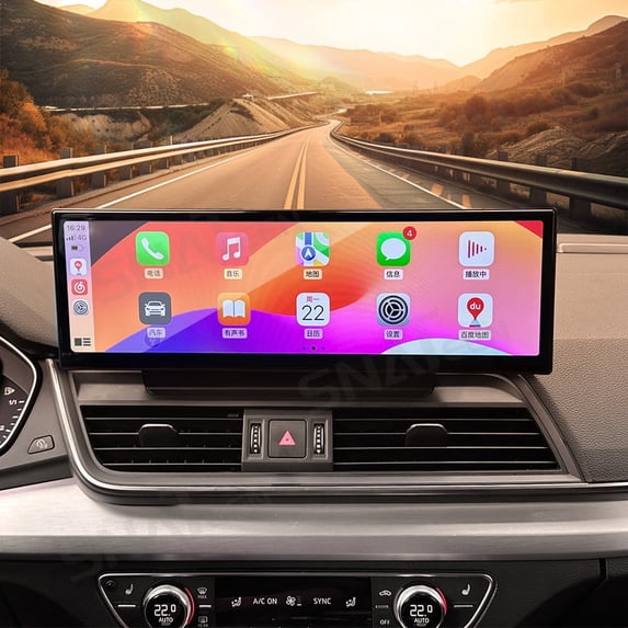 14.9 inch Carplay Screen/Radio/Multimedia Player for Audi Q5 Q5L 2018 2019 2020 Models Universal Car Navigation/GPS Upgrade Headunit Android Display Video 1080P Touch Screen Replace System