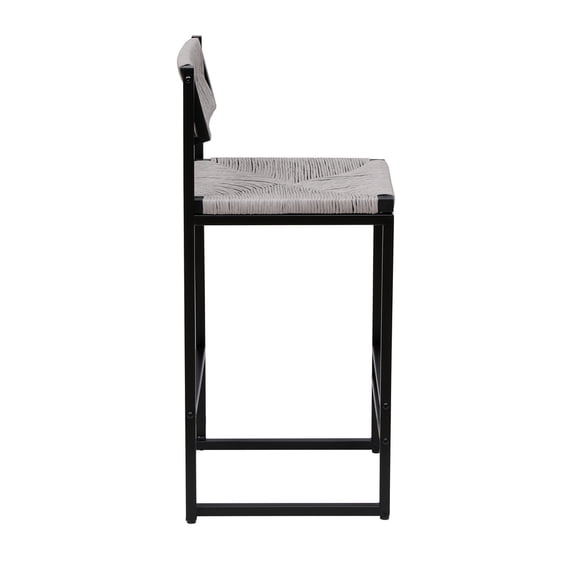 14.96"L x 34.84"H Set of 2 Bar Stools Sturdy Metal Frame for Kitchen Island/Counter/Dining